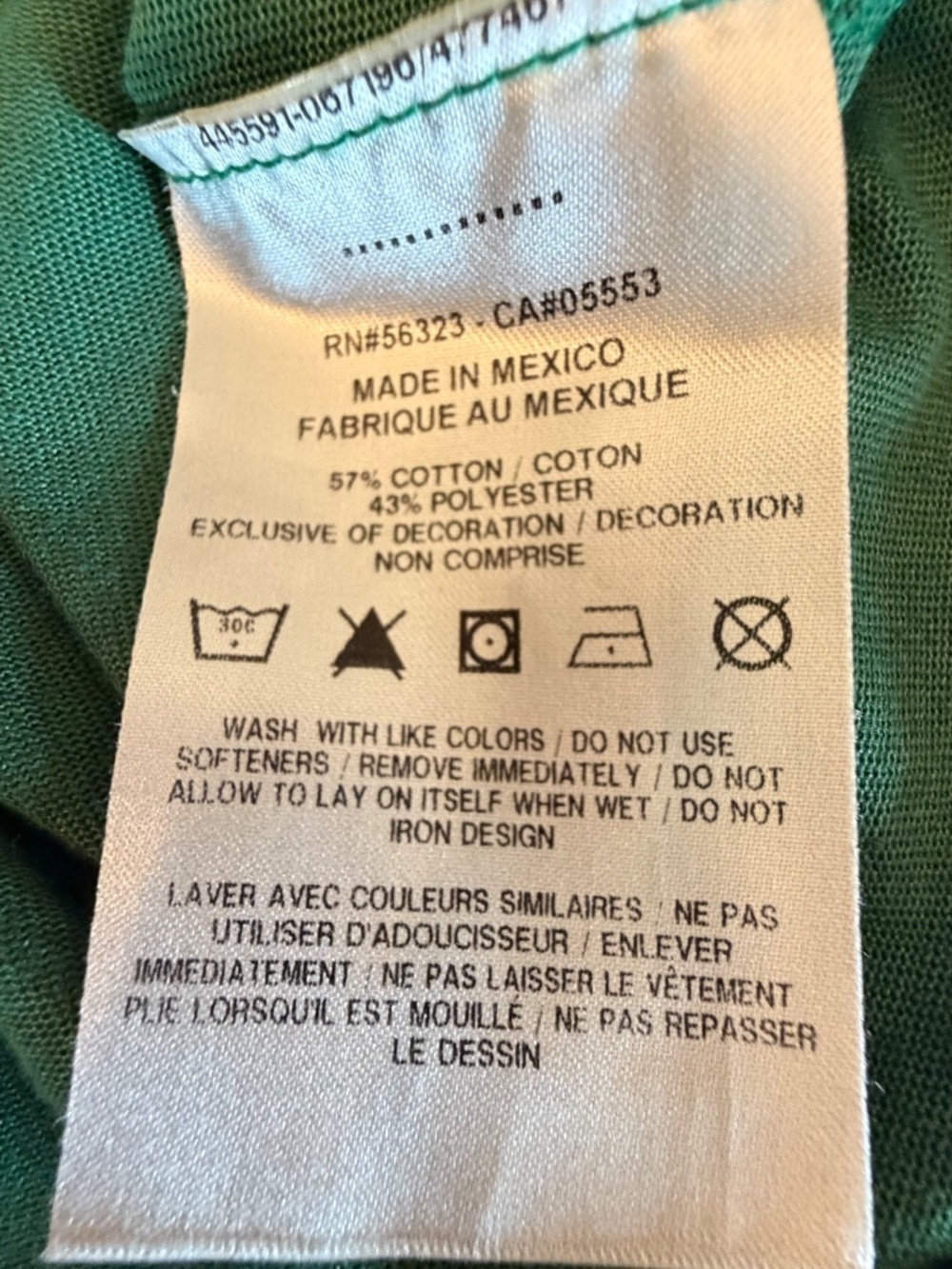 Nike Baylor University Green & Yellow Spellout Long Sleeve Cotton T-shirt, Size - Picture 6 of 8
